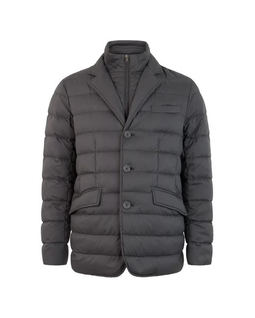 Herno Gray Double-Layer Padded Jacket for men