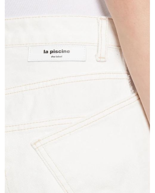 LA PISCINE White Pocket Jeans