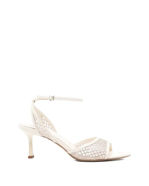 Lola Cruz White Ruby Sandals