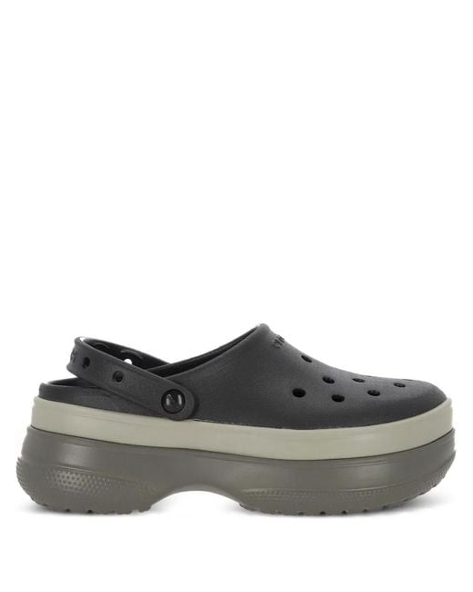 CROCSTM Gray Slingback Platform Slip-On