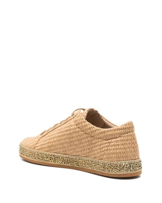 Le Silla Natural Raffia Sneakers