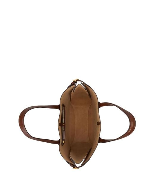 Polo Ralph Lauren Brown Grand Sac Cabas Bellport À Logo Imprimé