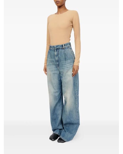 MM6 by Maison Margiela Blue 5 Pocket Tailored Trousers