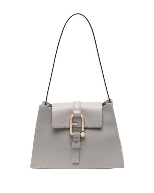 Furla White Nuvola Shoulder Bag