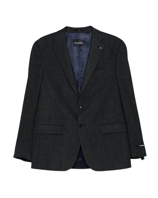 Chaqueta Con Tres Botones Karl Lagerfeld de hombre de color Black