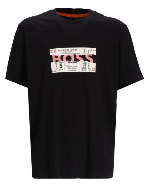 Boss Black Graphic-print T-shirt for men
