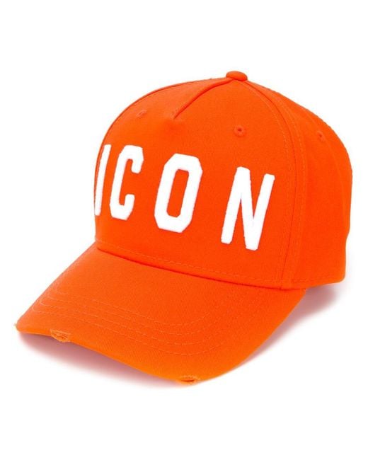 Gorra de béisbol Icon DSquared² de hombre de color Naranja | Lyst