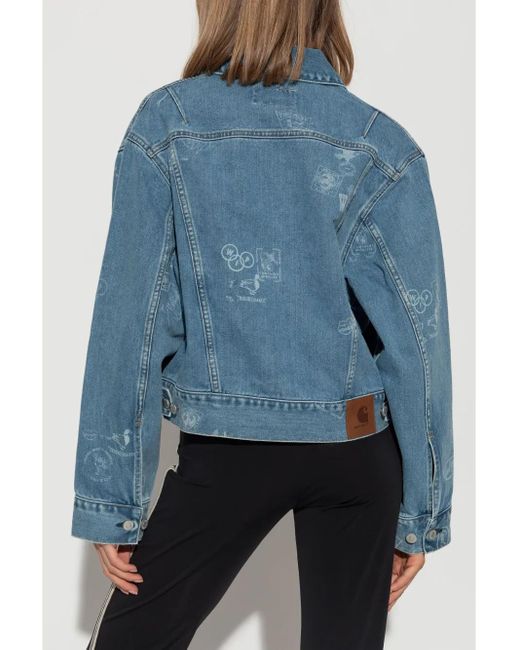 Carhartt Blue Graphic-Print Jacket