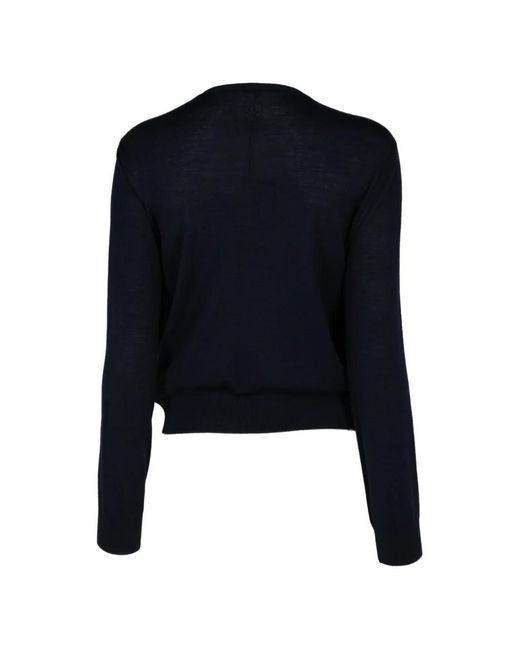 Loewe Blue Buttoned Cardigan