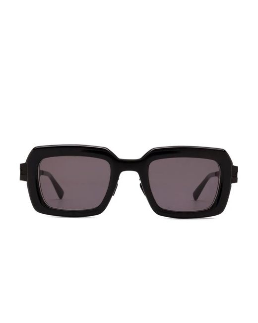 Mykita Black Geometric-Frame Sunglasses