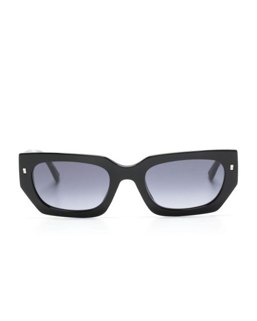 DSquared² Black Icon 0017/s Rectangle-shape Sunglasses