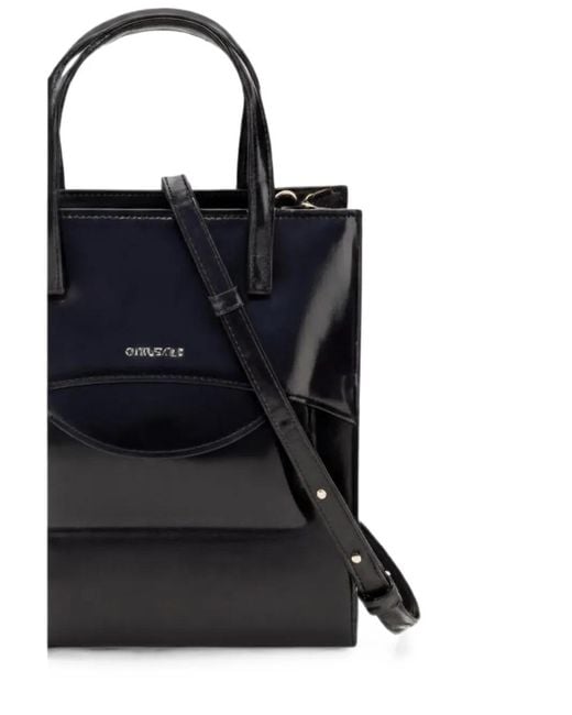 B Sides Black Pocket Shoulder Bag