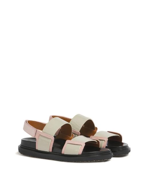 Marni Multicolor Fussbett Double-Strap Sandals