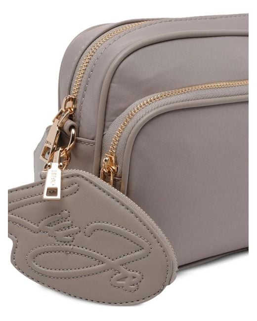 Liu Jo Gray Logo-Detail Cross Body Bag