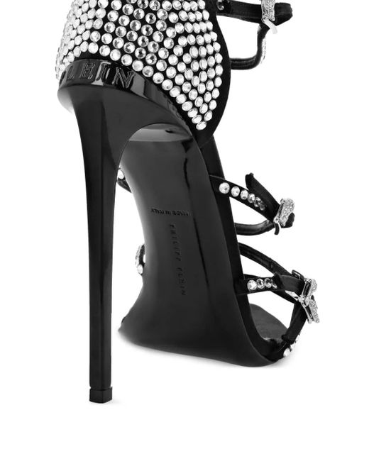 Philipp Plein Black 120Mm Mignon Sandals
