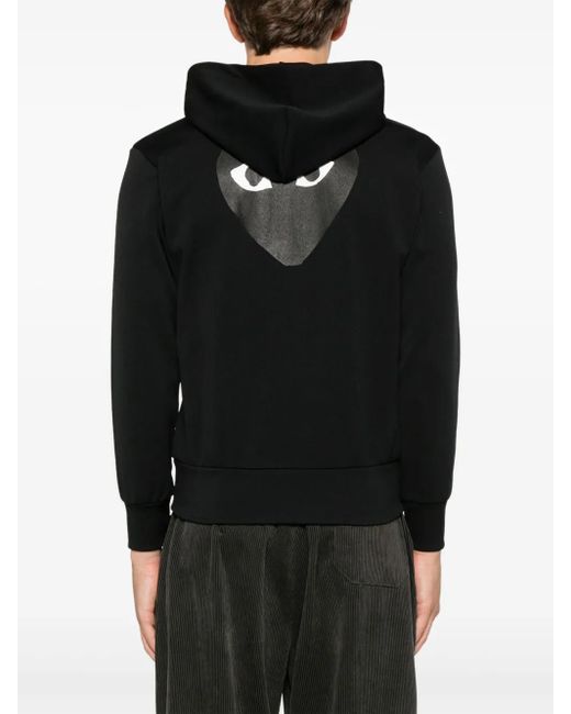 Felpa Con Applicazione di COMME DES GARÇONS PLAY in Black