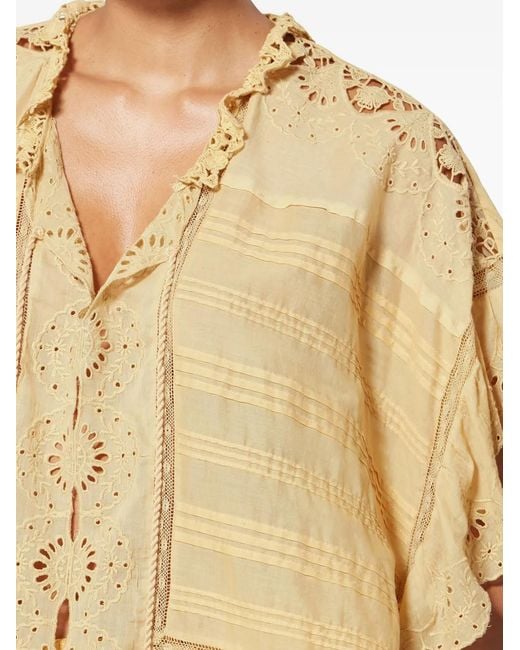 Isabel Marant Top Boho Chic in het Natural