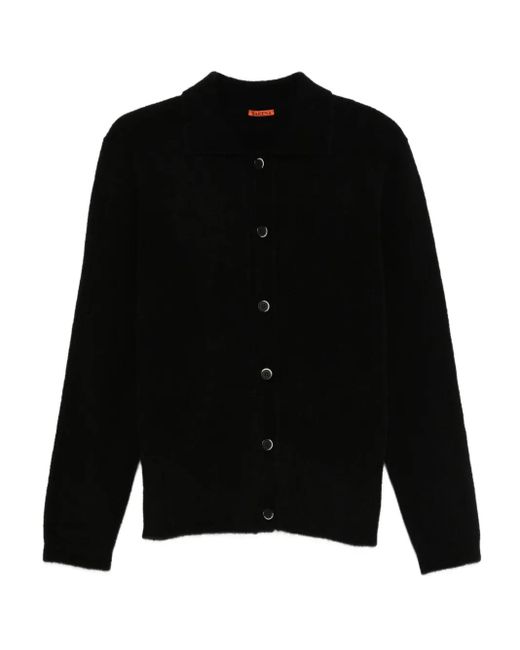 Cardigan Con Bottoni di Barena in Black da Uomo