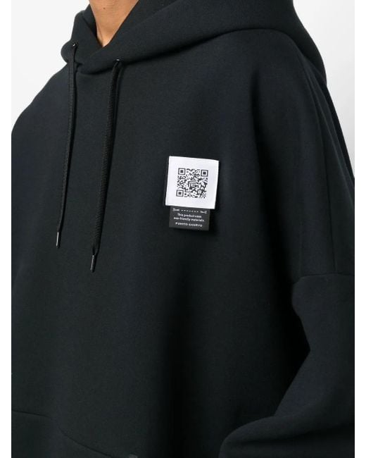 Fumito Ganryu Black 2Way Pullover Hoodie for men
