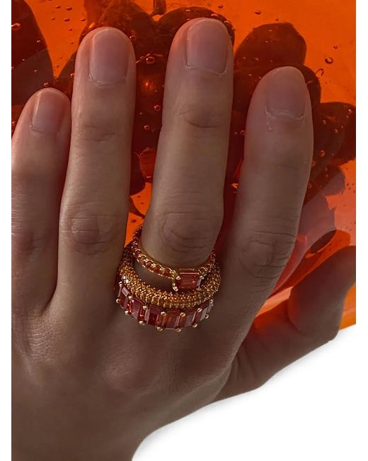 Izabel Display Orange Chunky Ring