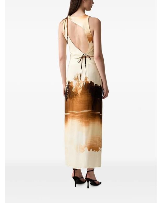 ViCOLO Natural Palm-Print Knotted Set