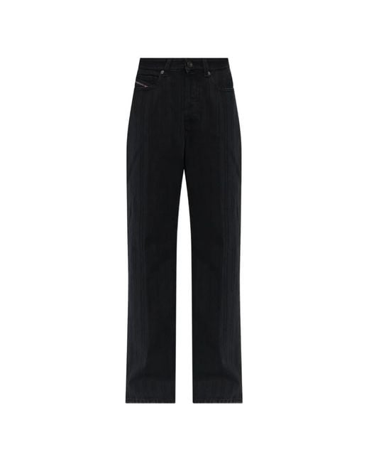 DIESEL Black 1971 D-Sent Pinstriped Jeans