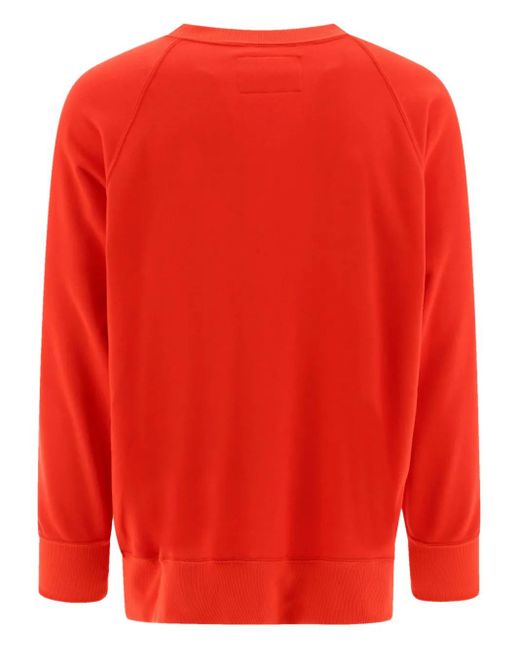 Mountain Research. Red Thoreau-Print Raglan-Sleeves Sweatshirt for men