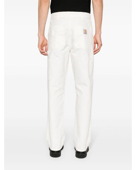 Pantalones rectos Carpenter Carhartt de hombre de color White