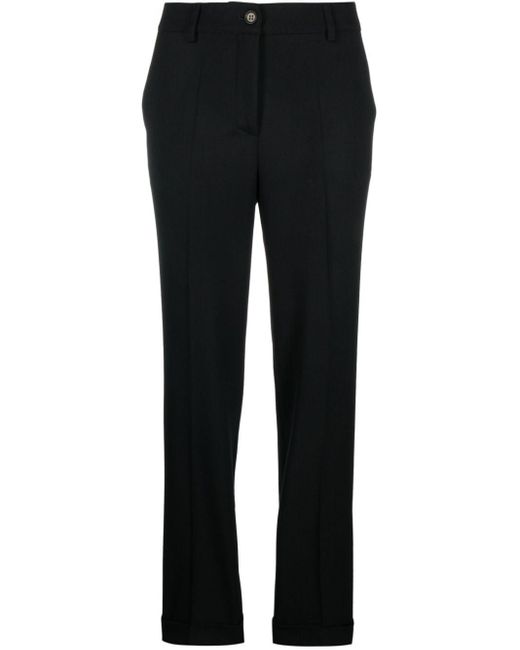 P.A.R.O.S.H. Slim-fit Pantalon in het Black