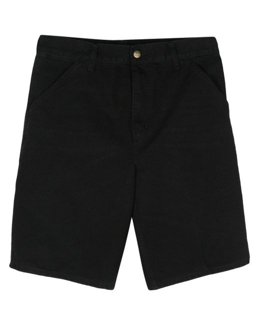 Carhartt Black Canvas Bermuda Shorts for men