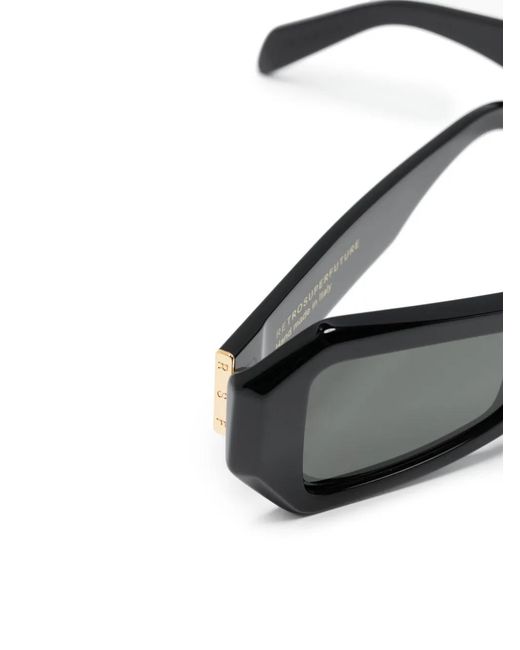 Retrosuperfuture Gray Tempio Geometric-Frame Sunglasses