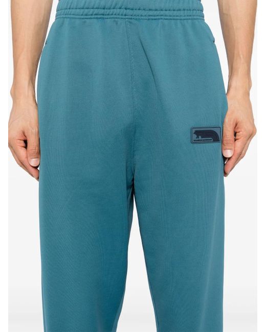 Maison Kitsuné Blue Flash Fox Patch Sweatpants for men