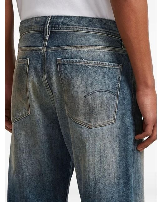 G-Star Blue Straight Trousers for men