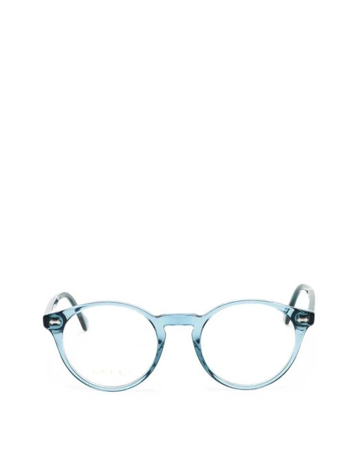 Gucci Blue Round-Frame Glasses