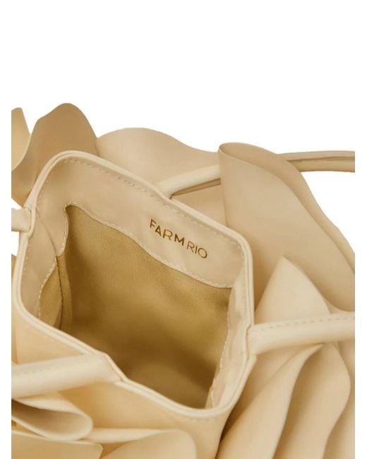 Farm Rio Shopper Met Bloemblaadjesdetail in het Natural