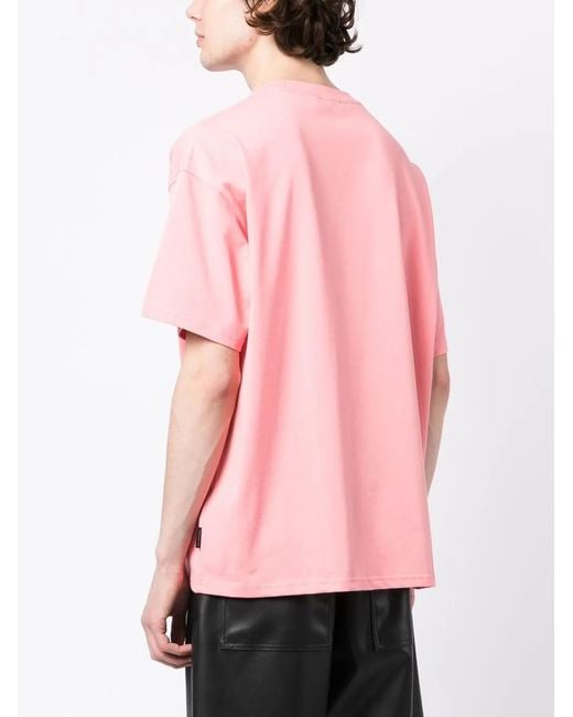 FIVE CM Pink Star-Print T-Shirt for men