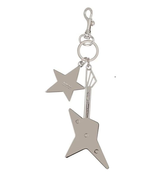 Versace Blue Charm-Detail Keyring