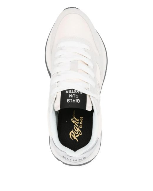 Sun 68 Ally Sneakers in White | UK