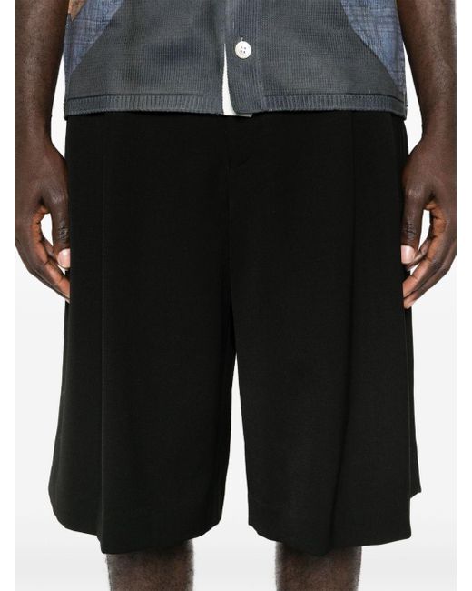 Comme des Garçons Black Pleat-detail Tailored Shorts for men