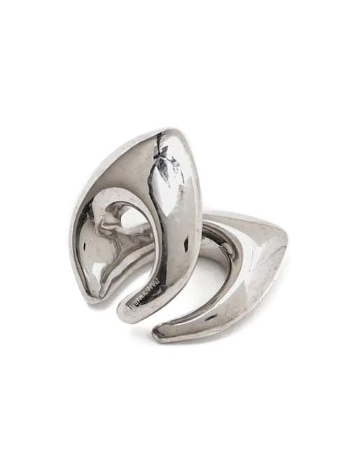 Panconesi White Abstract-Form Ear Cuff