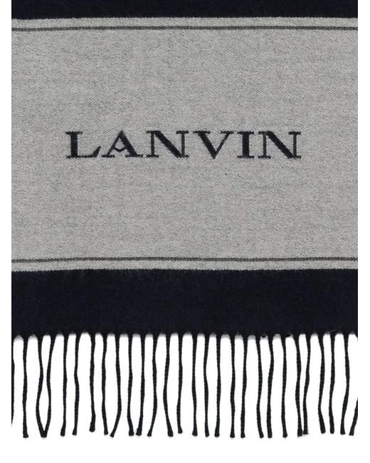 Lanvin Black Winter Scarves