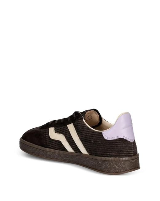 Gant Black Corduroy-Panelled Sneakers