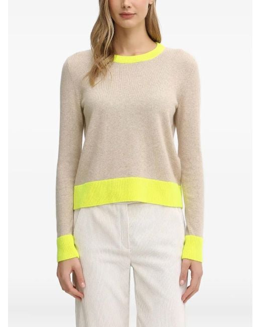 From Future Yellow Crew Neck Sweater