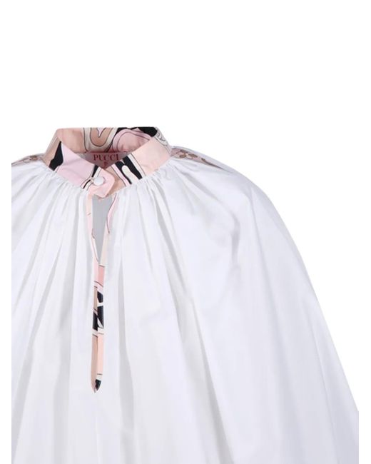 Emilio Pucci White Cotton Blouse