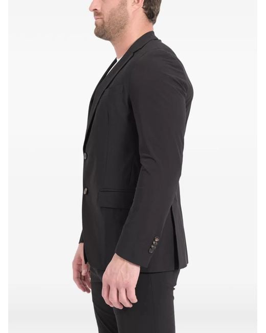 Rrd Black Buttoned Notch Lapel Jacket for men
