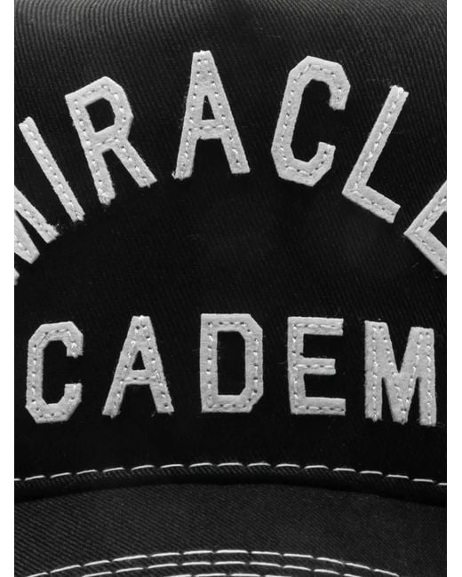 NAHMIAS Black Miracle Academy Trucker Cap Hat for men