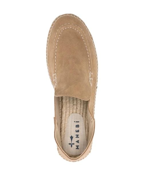 Manebí Natural Traveler Suede Espadrilles for men