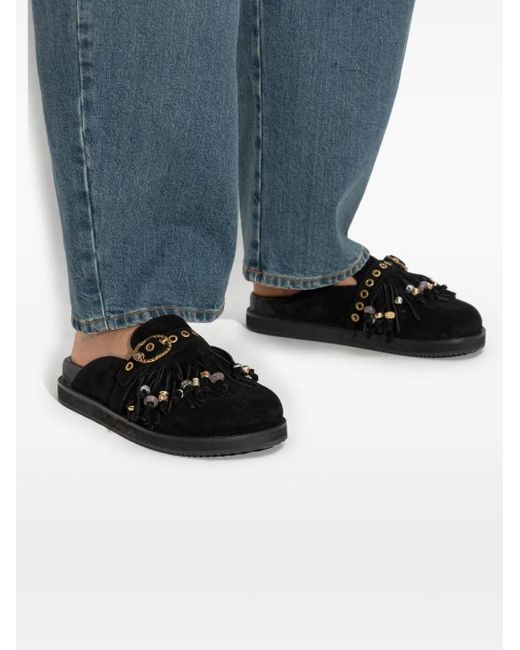 Mules Mayfair Con Fibbia di Kurt Geiger in Black