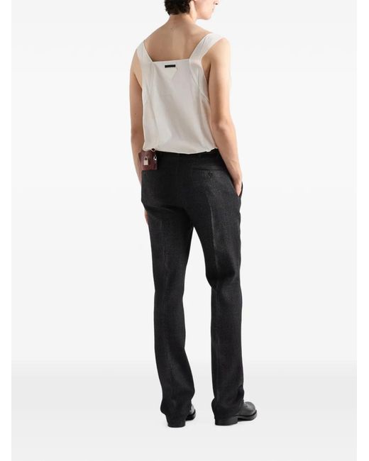Prada White Cotton Top for men