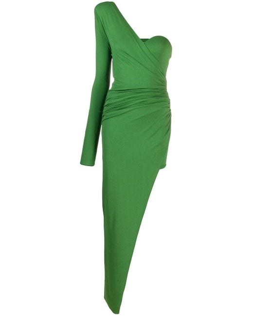Alexandre Vauthier Green Asymmetric Evening Dress